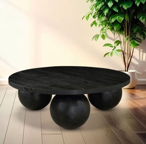 Round Table with Ball Shape Base